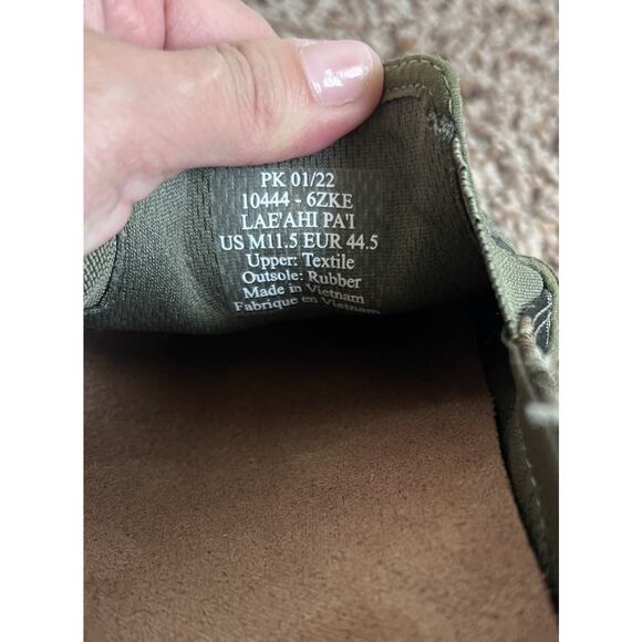 OluKai Lae’ahi Pa’i Men’s Slip-On Sneakers M11.5 Camo Canvas Comfort Shoes - Picture 7 of 13